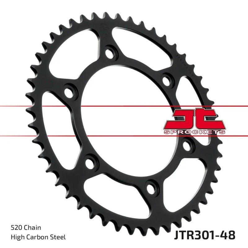 corona moto jt sprockets de acero de 48 dientes jtr301 48
