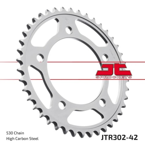 corona moto jt sprockets de acero de 42 dientes jtr302 42