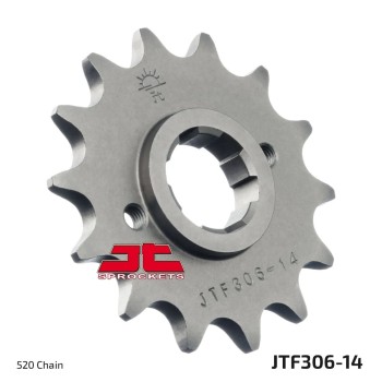 pinon de moto jt sprockets acero 14 dientes p 520 jtf306 14