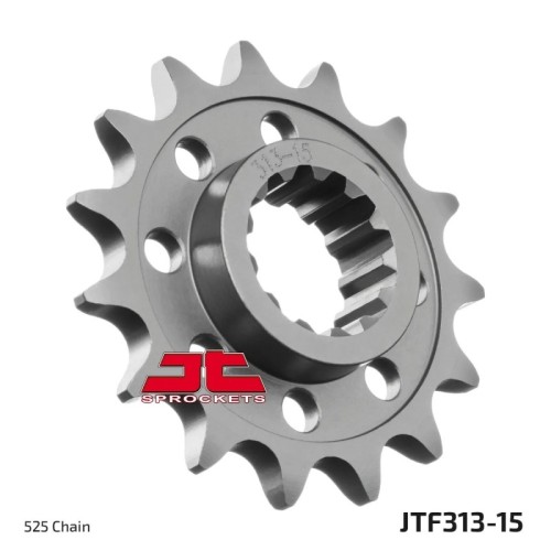 pinon de moto jt sprockets acero 15 dientes p 525 jtf313 15