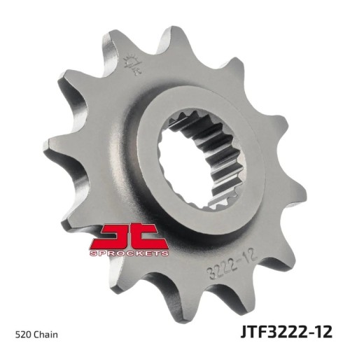 pinon de moto jt sprockets acero 12 dientes p 520 jtf3222 12