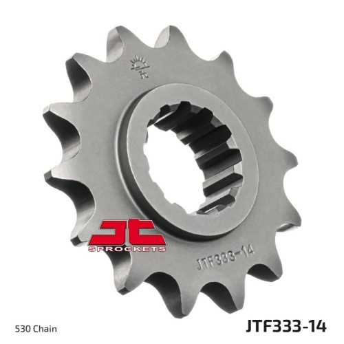 pinon de moto jt sprockets acero 14 dientes p 530 jtf333 14