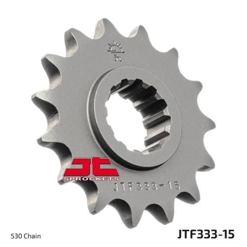 pinon de moto jt sprockets acero 15 dientes p 530 jtf333 15