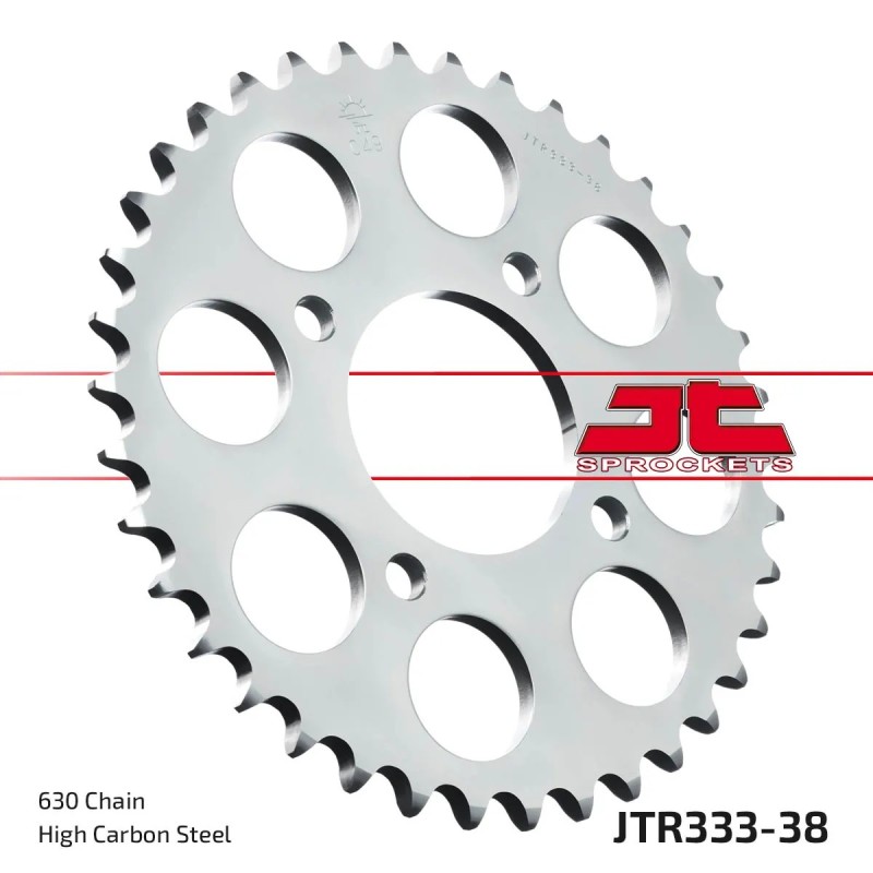 corona moto jt sprockets de acero de 38 dientes jtr333 38