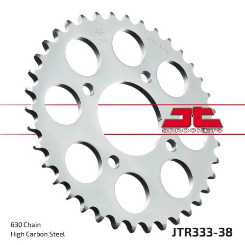 corona moto jt sprockets de acero de 38 dientes jtr333 38