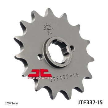 pinon de moto jt sprockets acero 15 dientes p 520 jtf337 15