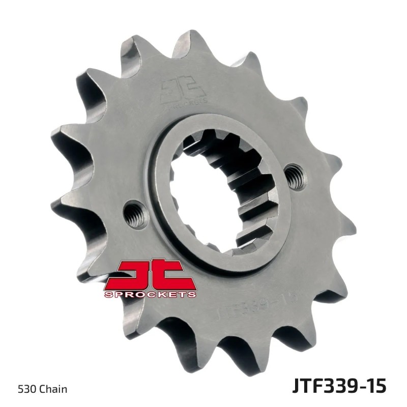 pinon de moto jt sprockets acero 15 dientes p 530 jtf339 15