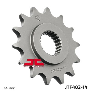 pinon de moto jt sprockets acero 14 dientes p 520 jtf402 14