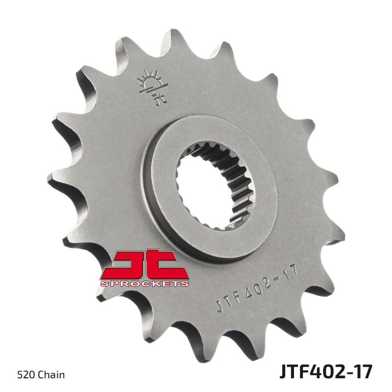pinon de moto jt sprockets acero 17 dientes p 520 jtf402 17
