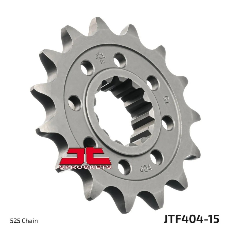 pinon de moto jt sprockets acero 15 dientes p 525 jtf404 15