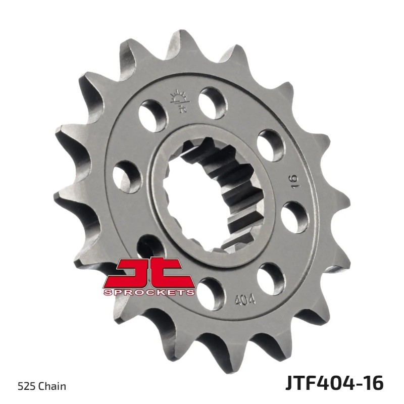 pinon de moto jt sprockets acero 16 dientes p 525 jtf404 16