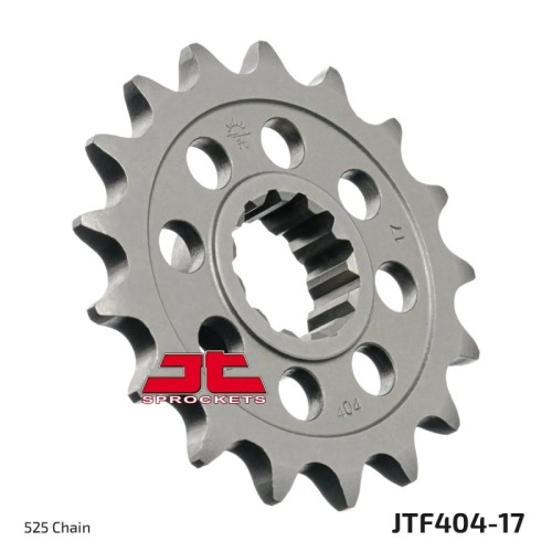 pinon de moto jt sprockets acero 17 dientes p 525 jtf404 17