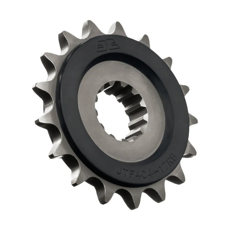 pinon de moto jt sprockets con goma 17 dientes p 525 jtf404 17rb