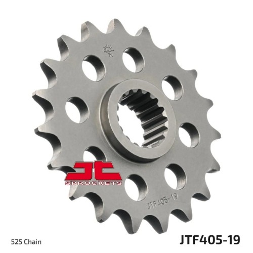 pinon de moto jt sprockets acero 19 dientes p 525 jtf405 19
