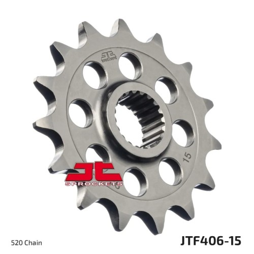 pinon de moto jt sprockets acero 15 dientes p 520 jtf406 15