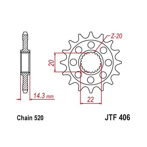 pinon bmw g 100 gs r jt sprockets jtf406 16rb