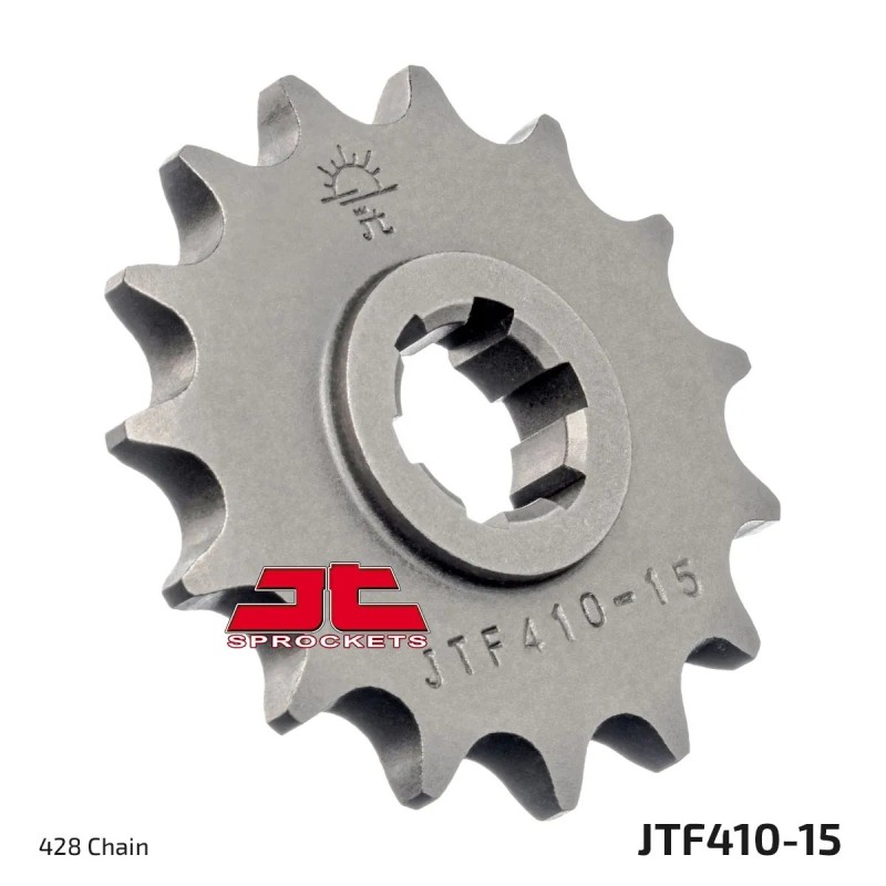 pinon de moto jt sprockets acero 15 dientes p 428 jtf410 15