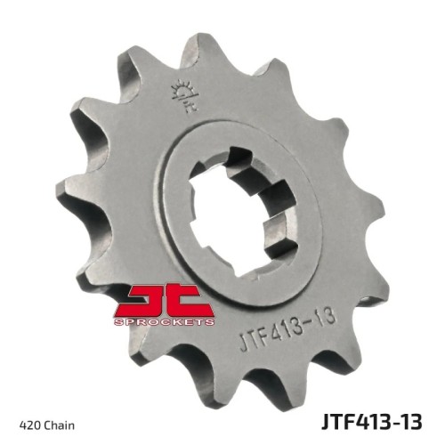 pinon de moto jt sprockets acero 13 dientes p 420 jtf413 13