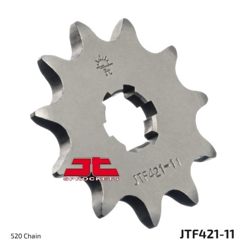 pinon de moto jt sprockets acero 11 dientes p 520 jtf421 11