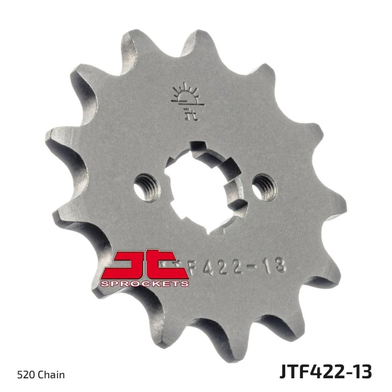 pinon de moto jt sprockets acero 13 dientes p 520 jtf422 13