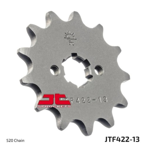 pinon de moto jt sprockets acero 13 dientes p 520 jtf422 13