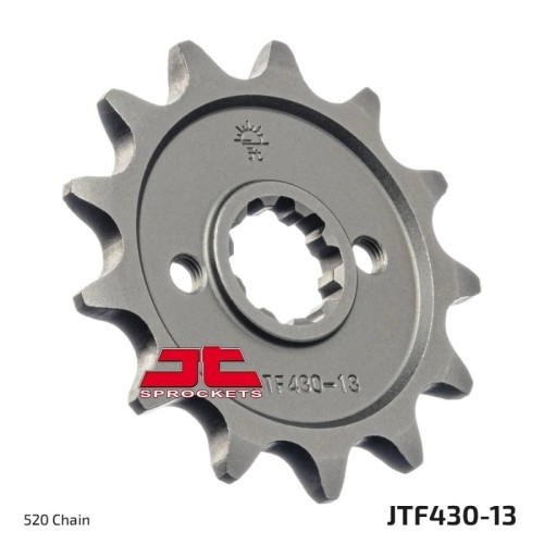 pinon de moto jt sprockets acero 13 dientes p 520 jtf430 13