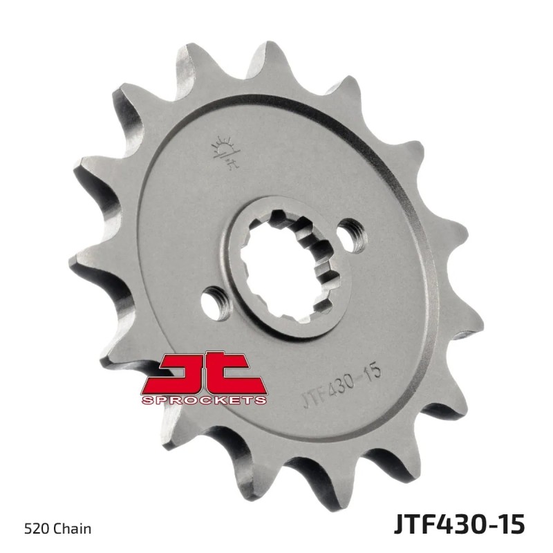 pinon de moto jt sprockets acero 15 dientes p 520 jtf430 15