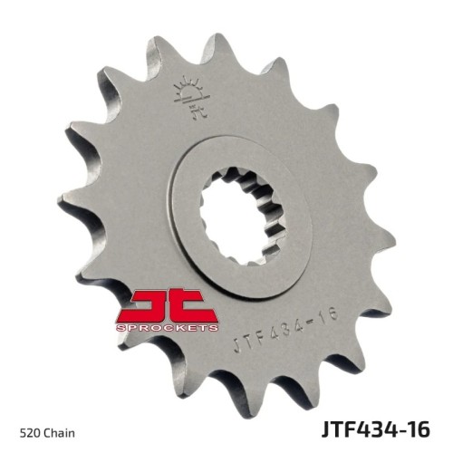 pinon de moto jt sprockets acero 16 dientes p 520 jtf434 16