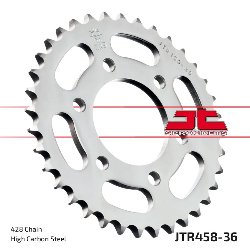 corona moto jt sprockets de acero de 36 dientes jtr458 36