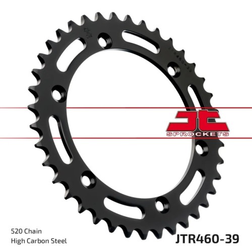 corona moto jt sprockets de acero de 39 dientes jtr460 39
