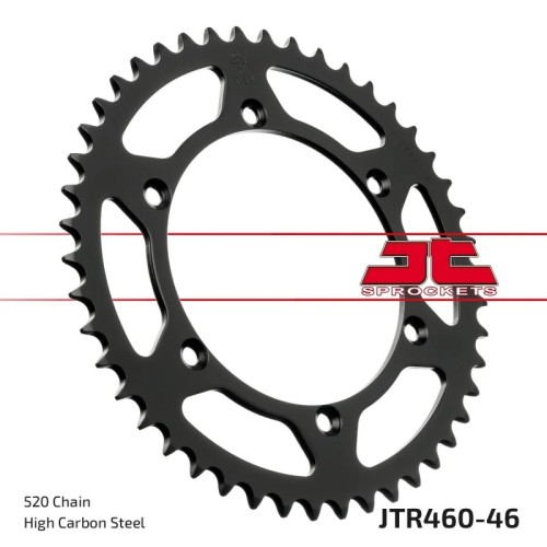 corona moto jt sprockets de acero de 46 dientes jtr460 46