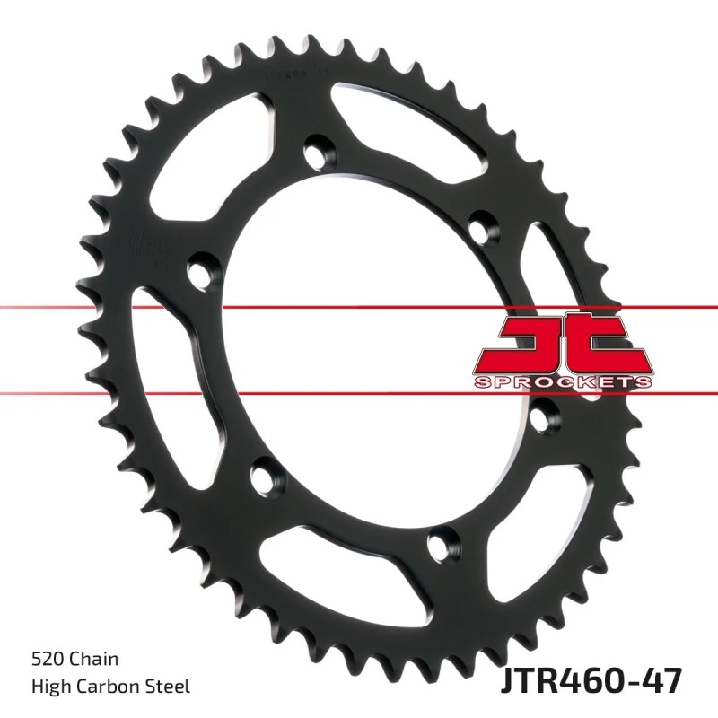 corona moto jt sprockets de acero de 47 dientes jtr460 47