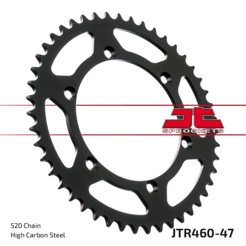 corona moto jt sprockets de acero de 47 dientes jtr460 47