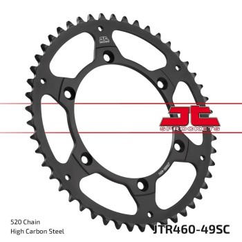 corona moto jt sprockets 520 49 dientes autolimpiable jtr460 49sc