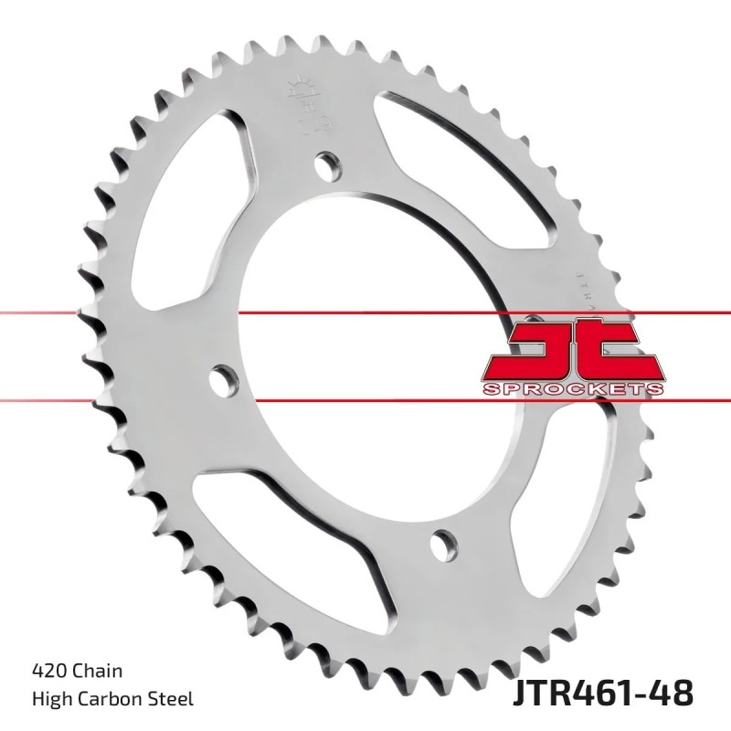 corona moto jt sprockets de acero de 48 dientes jtr461 48