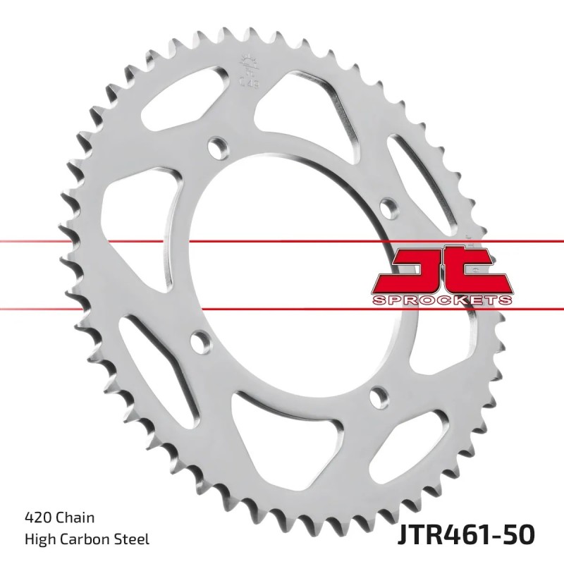 corona moto jt sprockets de acero de 50 dientes jtr461 50