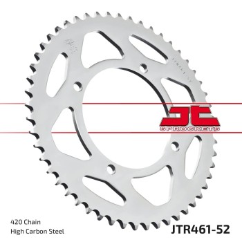 corona moto jt sprockets de acero de 52 dientes jtr461 52