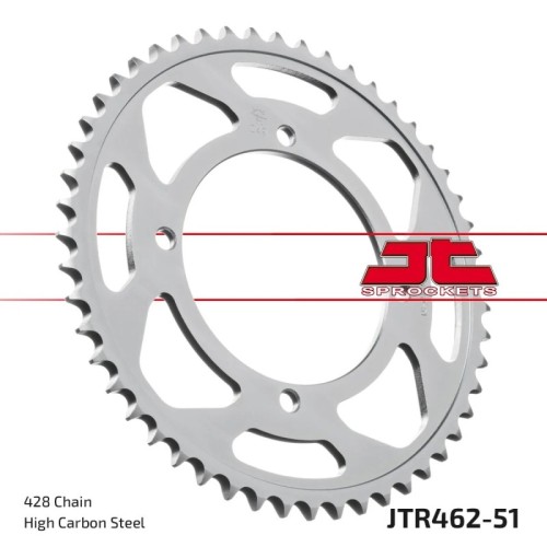 corona moto jt sprockets de acero de 51 dientes jtr462 51