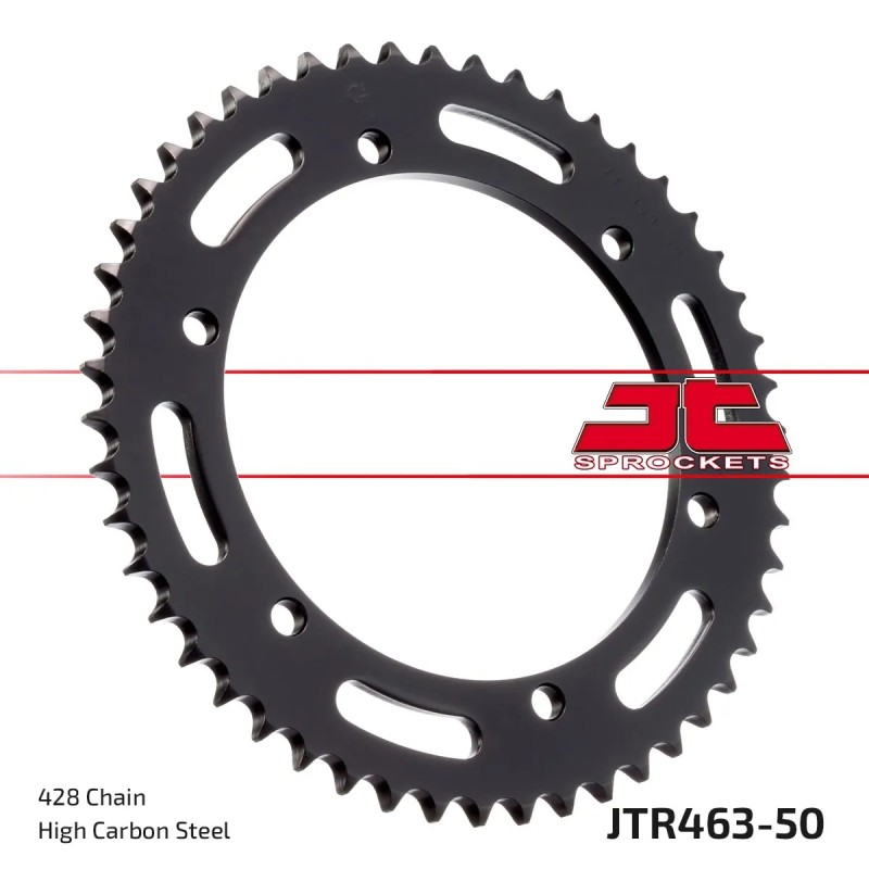corona moto jt sprockets de acero de 50 dientes jtr463 50