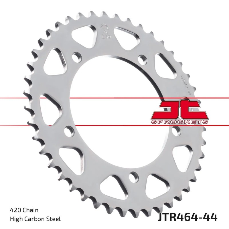 corona moto jt sprockets de acero de 44 dientes jtr464 44