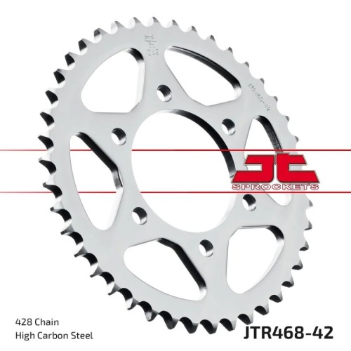 corona moto jt sprockets de acero de 42 dientes jtr468 42
