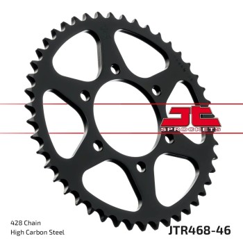 corona moto jt sprockets de acero de 46 dientes jtr468 46