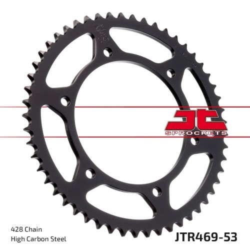corona moto jt sprockets de acero de 53 dientes jtr469 53