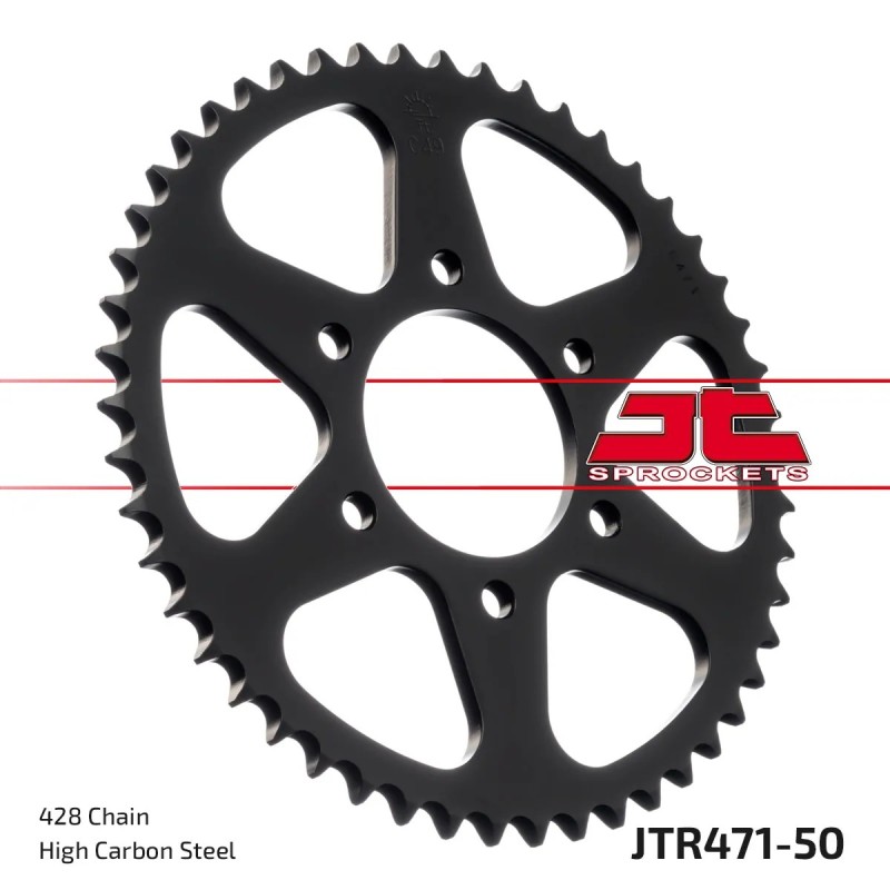 corona moto jt sprockets de acero de 50 dientes jtr471 50