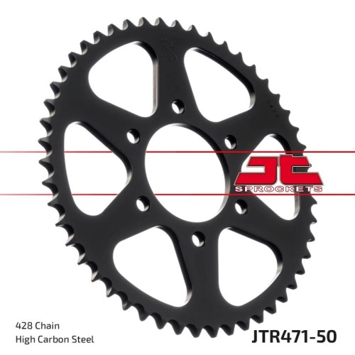 corona moto jt sprockets de acero de 50 dientes jtr471 50