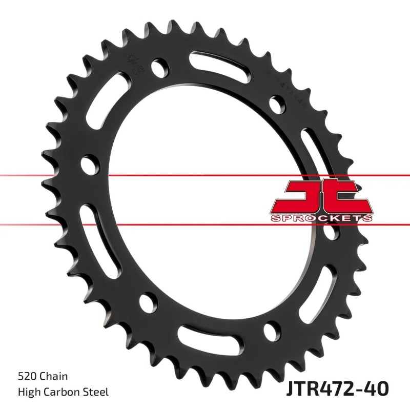 corona moto jt sprockets de acero de 40 dientes jtr472 40