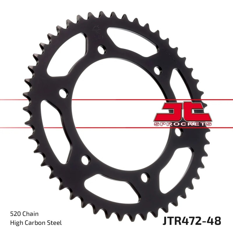 corona moto jt sprockets de acero de 48 dientes jtr472 48