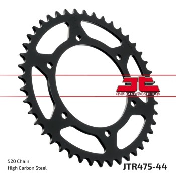 corona moto jt sprockets de acero de 44 dientes jtr475 44