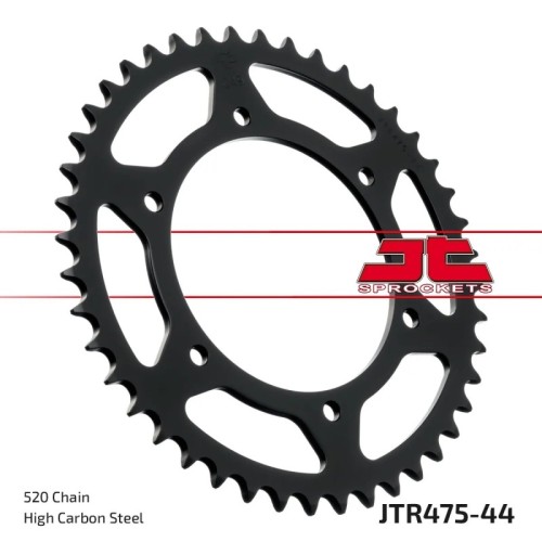 corona moto jt sprockets de acero de 44 dientes jtr475 44