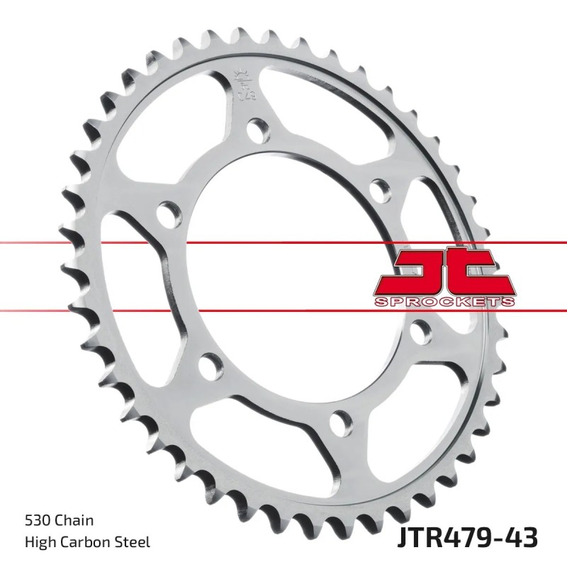 corona moto jt sprockets de acero de 43 dientes jtr479 43